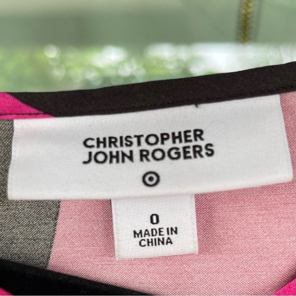 CHRISTOPHER JOHN ROGERS + Target ~ Pink & Black Striped Maxi Dress ~ Size 0 - Picture 13 of 16